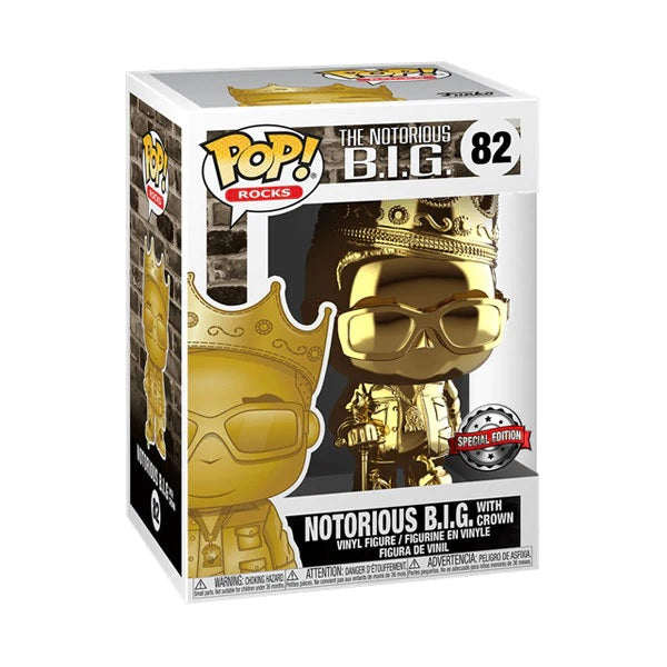 Notorious B.I.G. - Biggie Gold Chrome Pop! Vinyl [RS]