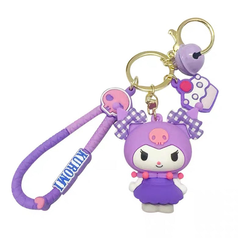 Sanrio - Hello Kitty & Friends Plaid Bow Vinyl Keychain