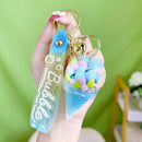 Bubble Ice Cream Cone Keychain