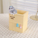 Tubby Cat Pen Holder Pot