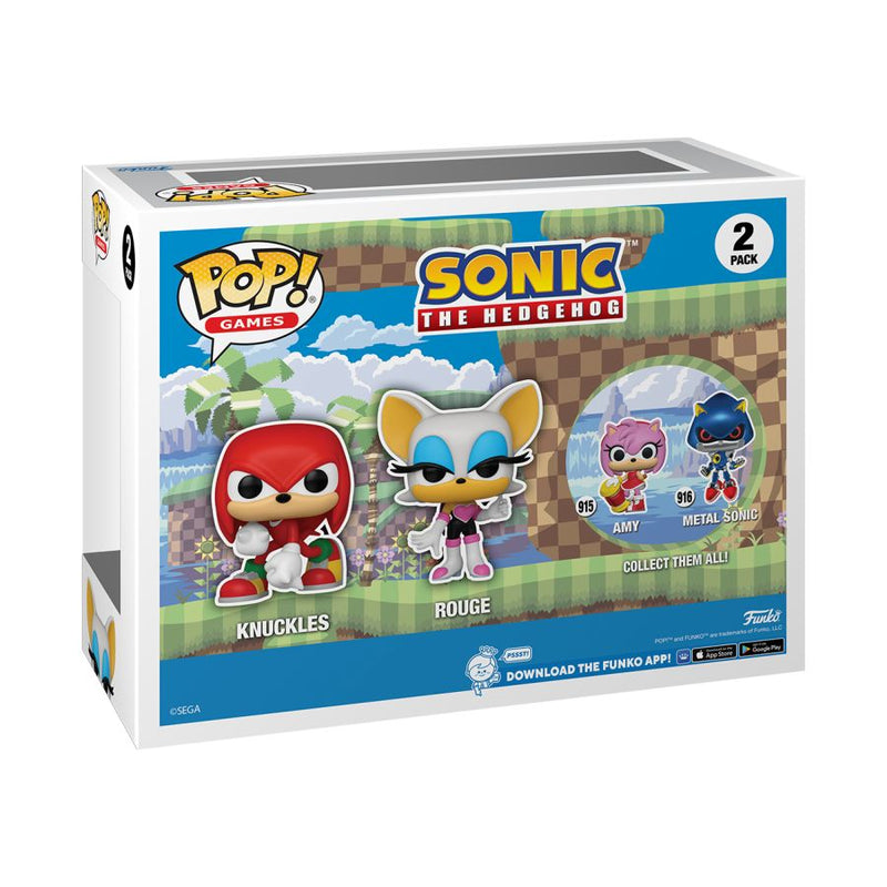 Sonic the Hedgehog - Knuckles & Rouge Pop! Vinyl 2-Pack [RS]