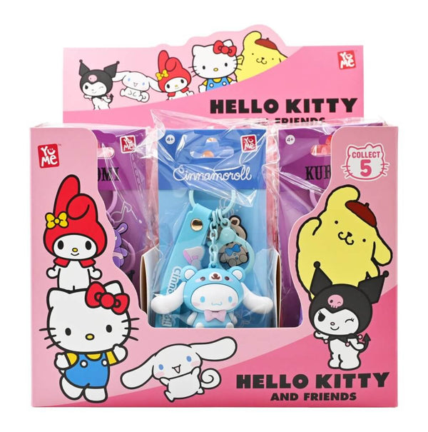Hello Kitty and Friends Keychain with hand strap Assortment - Animal Outfit