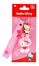 Hello Kitty and Friends Keychain with hand strap Assortment - Animal Outfit