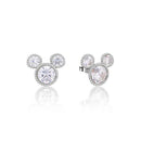Disney - Mickey Mouse Fancy Crystal Stud Earrings