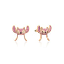 Disney: Lilo and Stitch - Crystal Angel Stud Earrings (Gold)