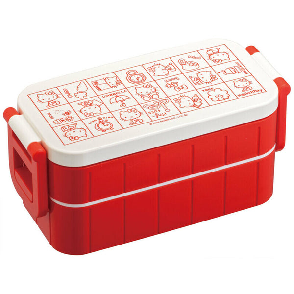 Sanrio - Hello Kitty Two Tier Bento Lunch Box 600ml | Retro