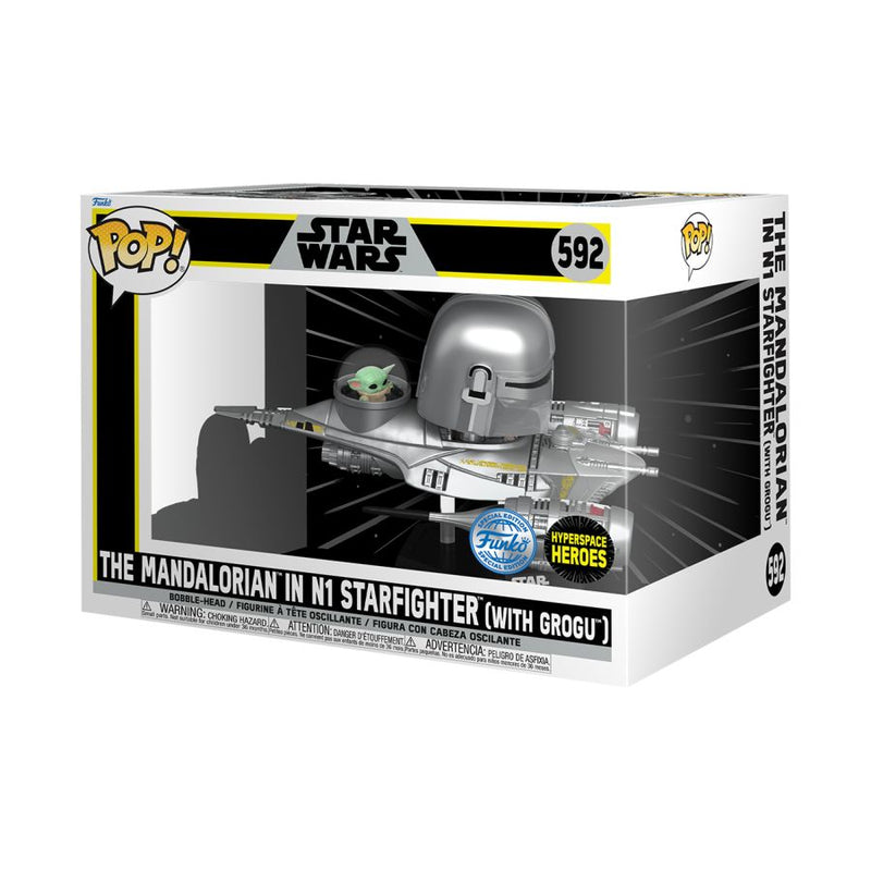 Star Wars - The Mandalorian and Grogu in N1 Starfighter Pop! Ride [RS]