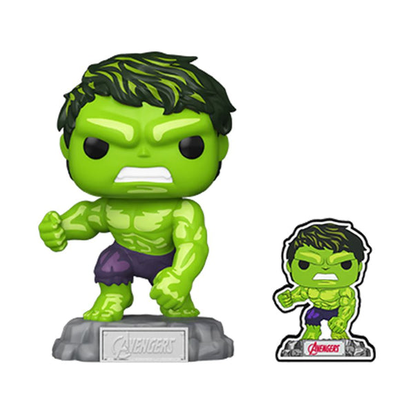 Avengers 60th - Hulk (Comic) with Pin US Exclusive Pop! Vinyl [RS]