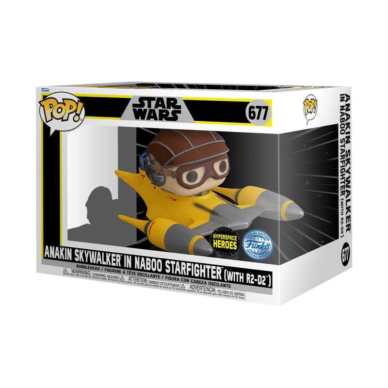 Star Wars - Anakin Skywalker in Naboo Starfighter (with R2-D2) Pop! Ride [RS]