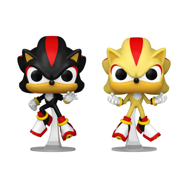 Sonic the Hedgehog - Shadow & Super Shadow Glow Pop! Vinyl 2-Pack [RS]