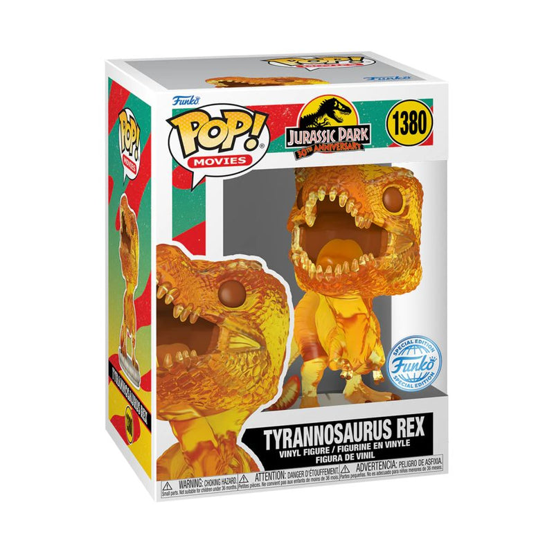 Jurassic Park - Tyrannosaurus Rex (Amber) Translucent Pop! Vinyl [RS]