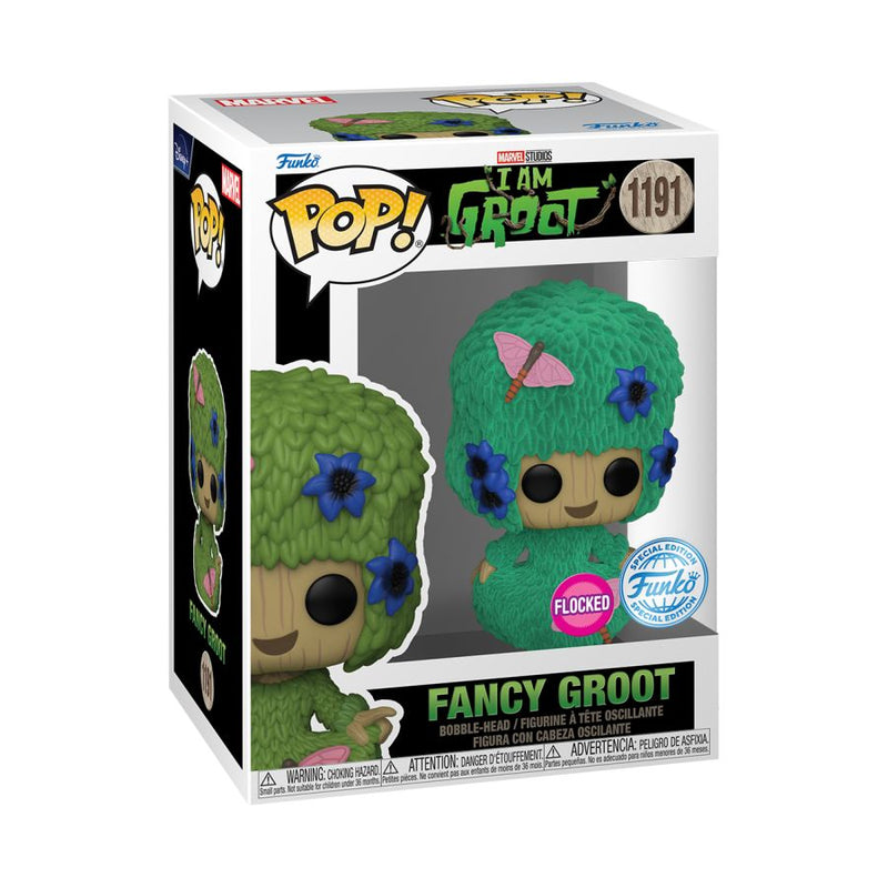 I Am Groot - Fancy Groot Flocked Pop! Vinyl [RS]