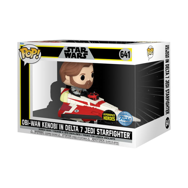 Star Wars: The Clone Wars - Obi-Wan Kenobi in Delta 7 Pop! Ride [RS]