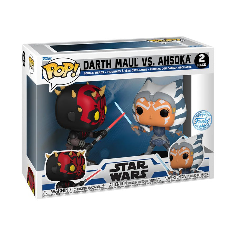 Star Wars: Clone Wars - Darth Maul VS Ahsoka Pop! Vinyl 2 Pack [RS]