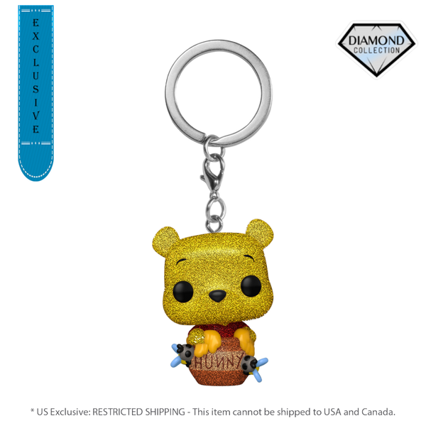 Winnie the Pooh - Winnie The Pooh Diamond Glitter Pop! Keychain [RS]