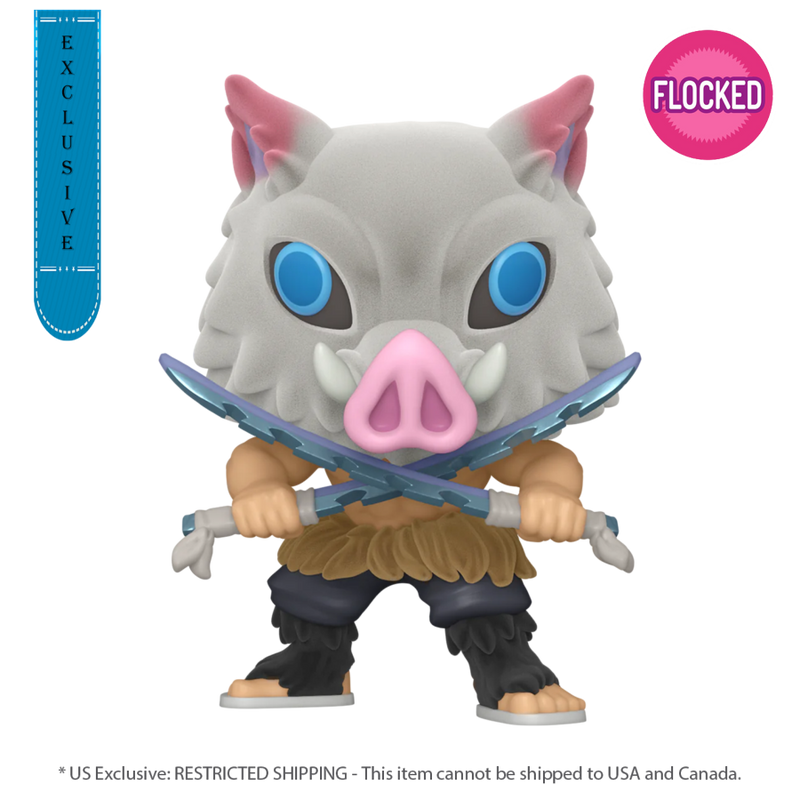 Demon Slayer - Inosuke Hashibira Flocked Pop! Vinyl [RS]