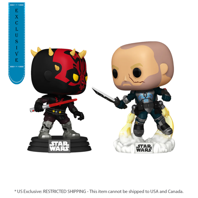 Star Wars: Clone Wars - Darth Maul Vs Pre Vizsla Pop! Vinyl 2-Pack [RS]