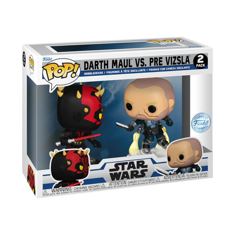 Star Wars: Clone Wars - Darth Maul Vs Pre Vizsla Pop! Vinyl 2-Pack [RS]