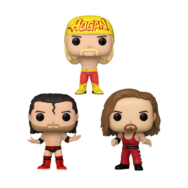 WWE - Hulk Hogan & The Outsiders Pop! Vinyl 3-Pack