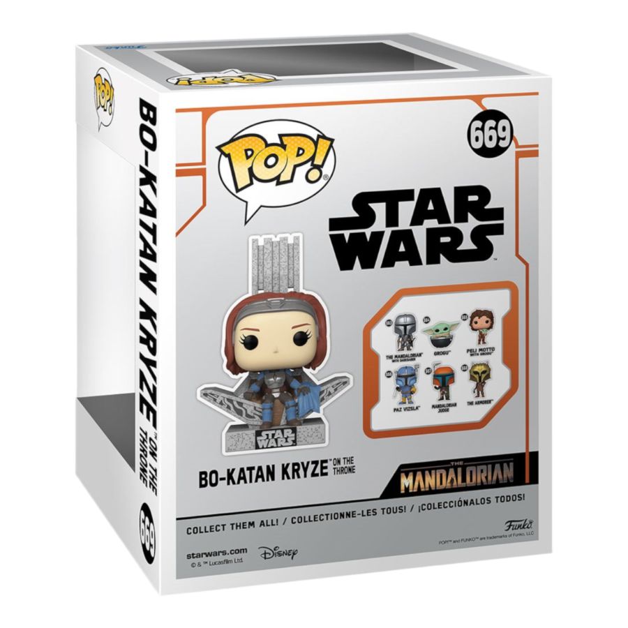 Funko Pop! Deluxe: Star Wars: The Mandalorian S9 - Bo-Katan - Bo Katan with Throne, 10-Inch - Star Wars: The Mandalorian - Figura de Vinilo Coleccionable - Idea de Regalo - Mercancia Funko Pop! Deluxe: Star Wars: The Mandalorian S9 - Bo-Katan - Bo Katan with Throne, 10-Inch - Star Wars: The Mandalorian - Figura de Vinilo Coleccionable - Idea de Regalo - Mercancia