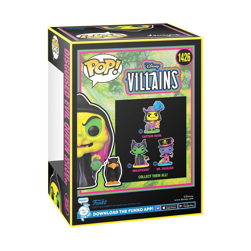 Snow White (1937) - Disguised Evil Queen (with Raven) Blacklight Pop! Vinyl [RS]