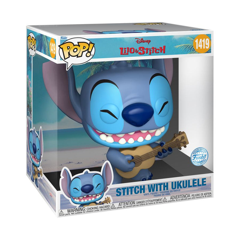 Lilo & Stitch - Stitch with Ukelele 10" Pop! Vinyl [RS]