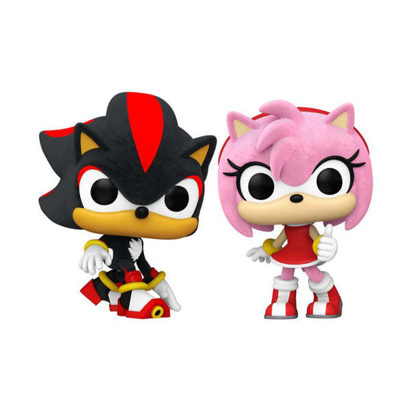 Sonic - Shadow & Amy Rose Flocked Pop! Vinyl 2-Pack [RS]