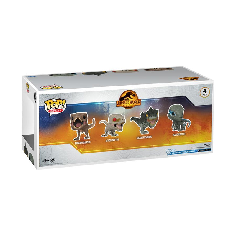 Jurassic World 3 - Dinosaur Pop! Vinyl 4-Pack [RS]