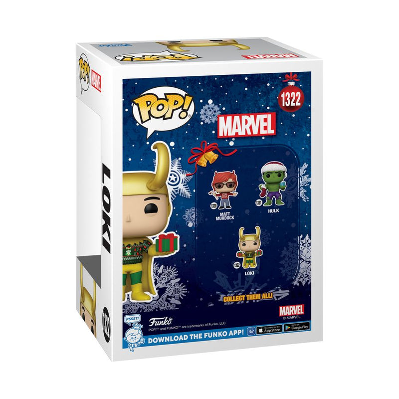 Marvel Comics - Loki with Sweater Holiday Metallic Pop! Vinyl [RS]