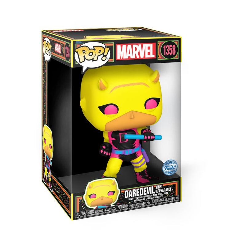 Marvel Comics - Daredevil (First Appearance) Blacklight 10" Pop! Vinyl [RS]