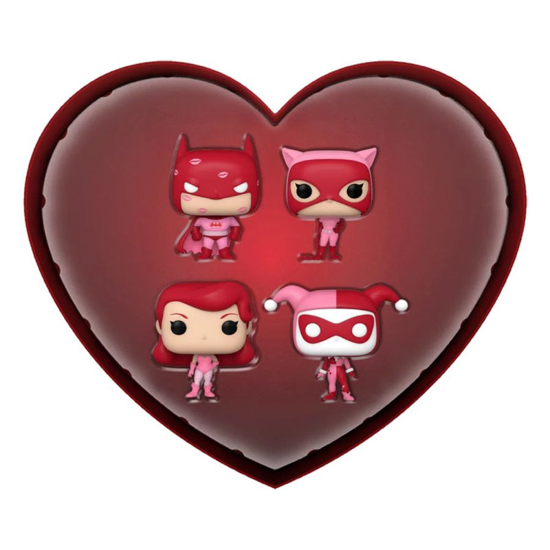 DC Comics - Valentines Pink Pocket Pop! 4-Pack Heart Box [RS]