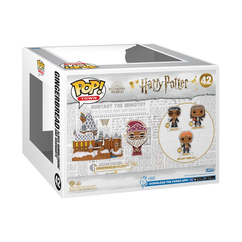 Harry Potter Albus Dumbledore with Hogwarts (Gingerbread) Pop! Town