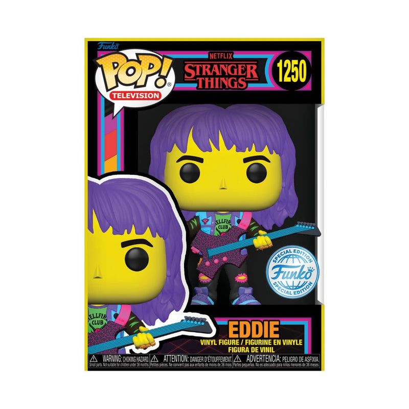 Stranger Things - Eddie with Guitar Blacklight Pop! Vinyl [RS]