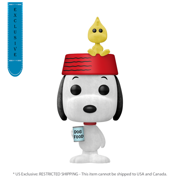 Peanuts - Snoopy with Woodstock Flocked Pop! Vinyl Vinyl [RS]