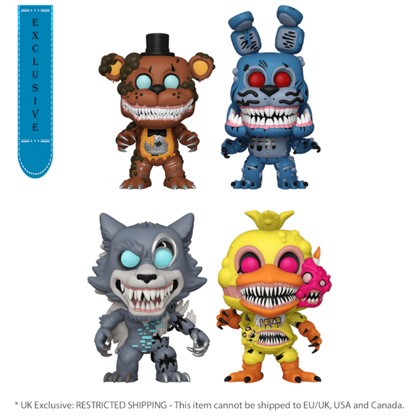 Five Nights at Freddy's - Twisted Ones Glow Pop! Vinyl 4-Pack [RS]