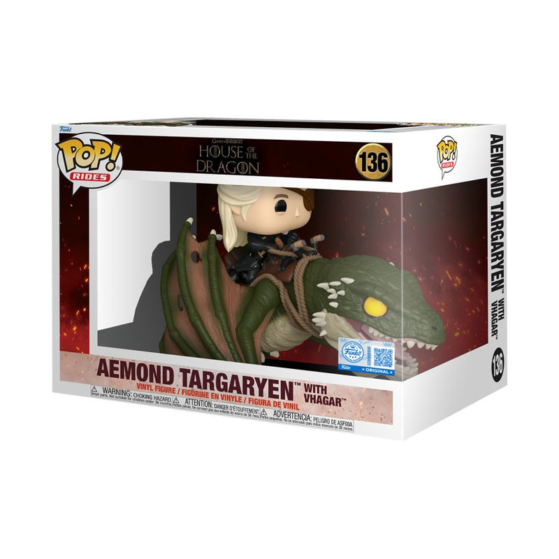 House of the Dragon - Aemond Targaryen with Vhagar Pop! Ride [RS]