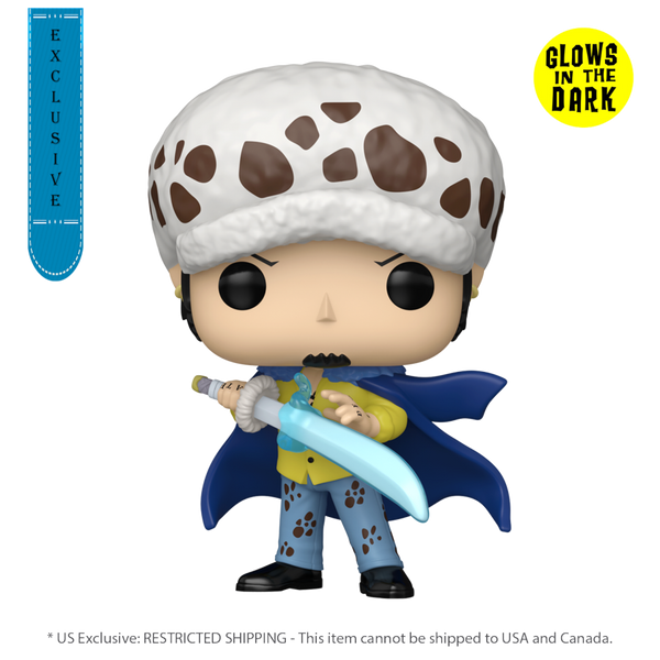 One Piece - Trafalgar Law (with Blue Anesthesia) Glow Pop! Vinyl [RS]
