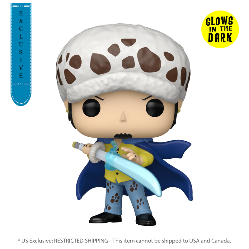 One Piece - Trafalgar Law (with Blue Anesthesia) Glow Pop! Vinyl [RS]