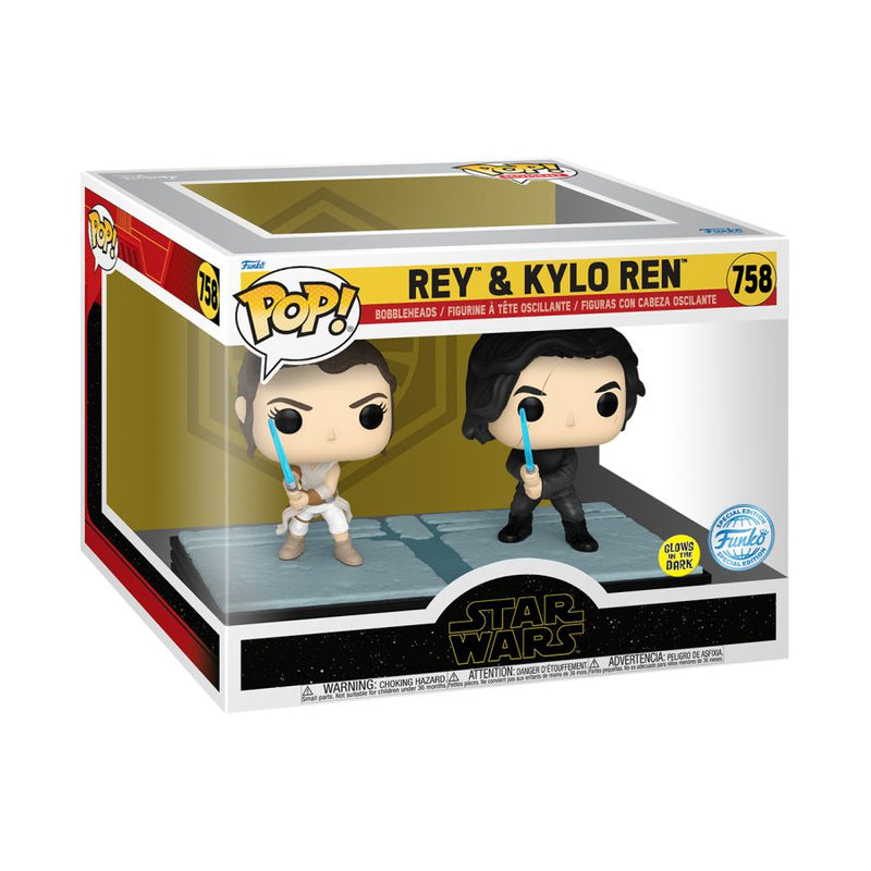 Star Wars - Rey & Kylo Ren Glow Pop! Moment [RS]