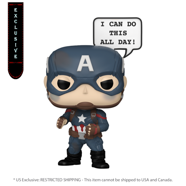 Marvel - Captain America 'I Can Do This All Day' Exclusive Pop! Sayings [RS]