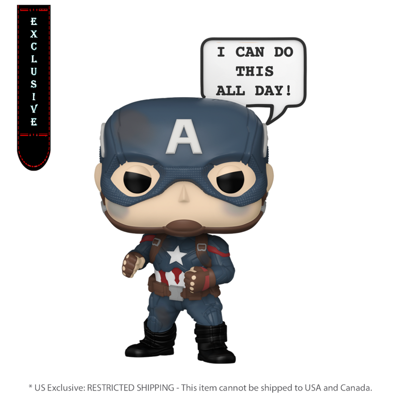 Marvel - Captain America 'I Can Do This All Day' Exclusive Pop! Sayings [RS]