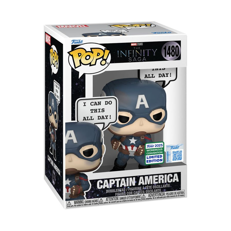 Marvel - Captain America 'I Can Do This All Day' Exclusive Pop! Sayings [RS]