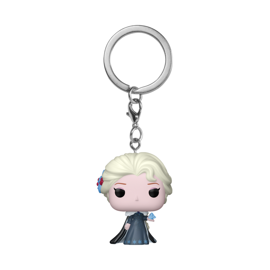 Elsanna Keychains Disney: Princess - Elsa (Holiday) Pop! Keychain