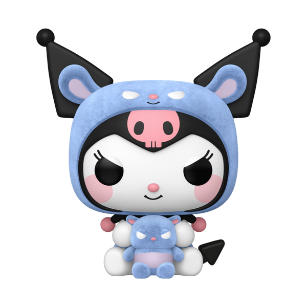 Hello Kitty - Kuromi as Baku Flocked Pop! Vinyl