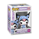 Hello Kitty - Kuromi as Baku Flocked Pop! Vinyl
