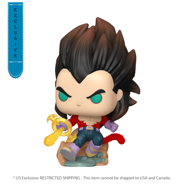 Dragon Ball: GT - Super Saiyan 4 Vegeta (with chase) US Exclusive Flocked Pop! Vinyl [RS]
