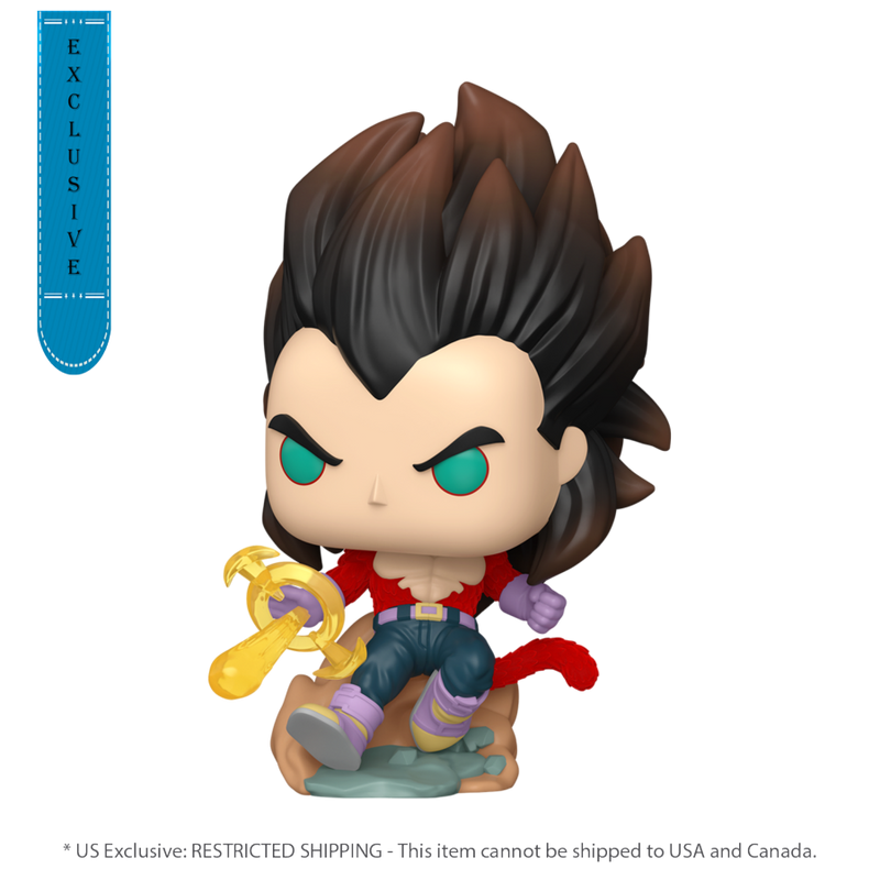 Dragon Ball: GT - Super Saiyan 4 Vegeta (with chase) US Exclusive Flocked Pop! Vinyl [RS]