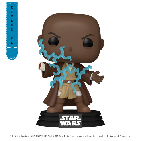 Star Wars: Revenge of the Sith - Mace Windu Electricity Glow Pop! Vinyl [RS]