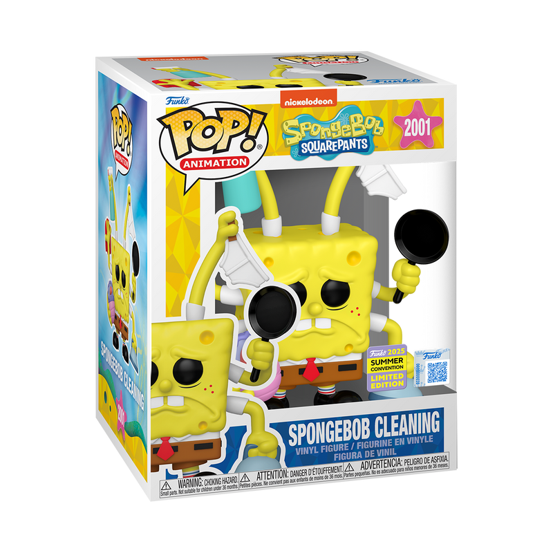 SpongeBob - SpongeBob Cleaning (Six Arms) SDCC 2025 EXC Pop! Premium RS