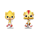 Sonic the Hedgehog - Super Sonic & Super Shadow Flocked Pop! Vinyl 2-Pack [RS]